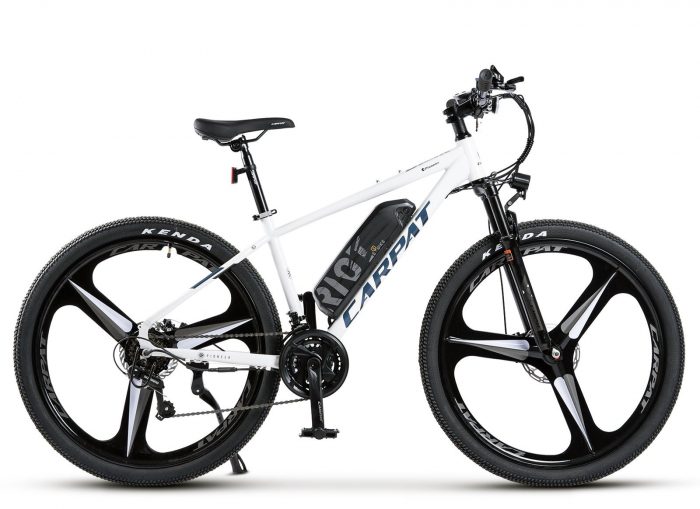 Bicicleta electrica 27.5" MTB-HT CARPAT Pioneer C27517E, cadru aluminiu, jante magneziu, manete index, frane disc, 21 viteze [2]