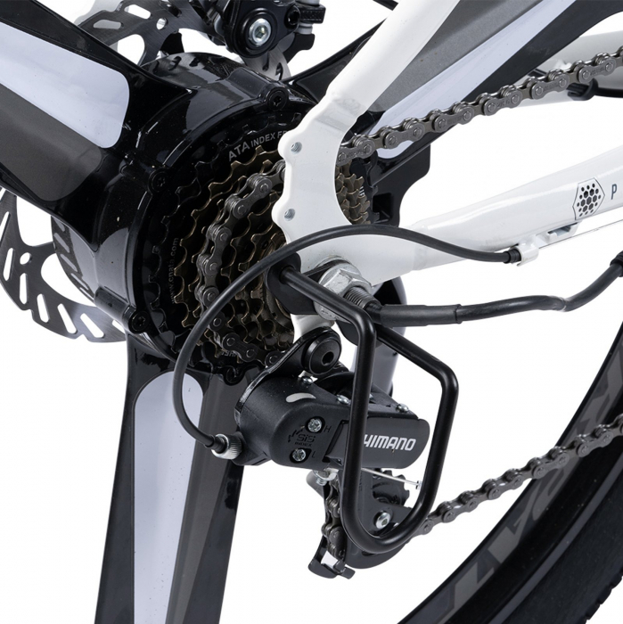 Bicicleta electrica 27.5" MTB-HT CARPAT Pioneer C27517E, cadru aluminiu, jante magneziu, manete index, frane disc, 21 viteze [10]