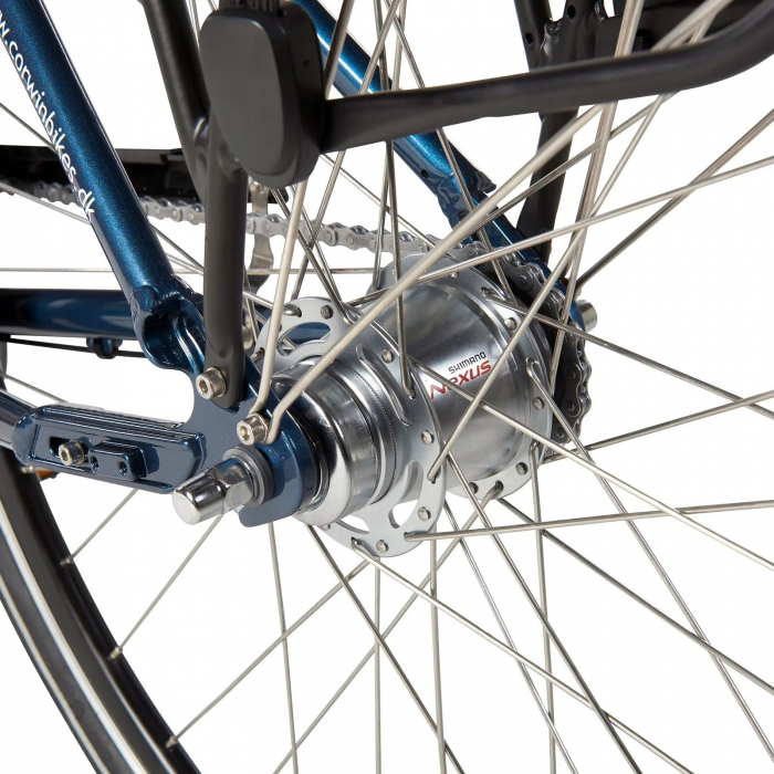 Bicicleta electrica City 28" CORWIN 28122, cadru aluminiu, manete revoshift, frane V-Brake/torpedo, 7 viteze [7]