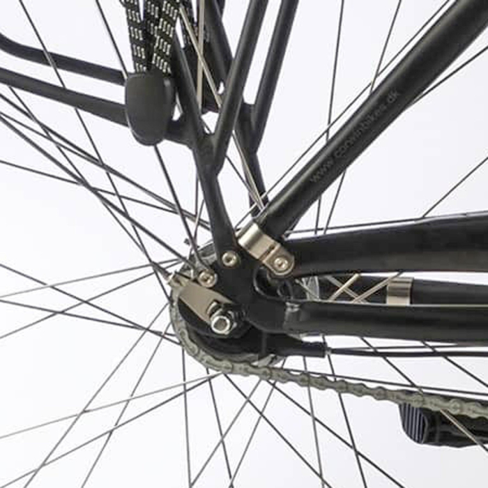 Bicicleta electrica City 28" CORWIN 28321, cadru aluminiu 21", frane V-Brake, 7 viteze, negru mat [5]