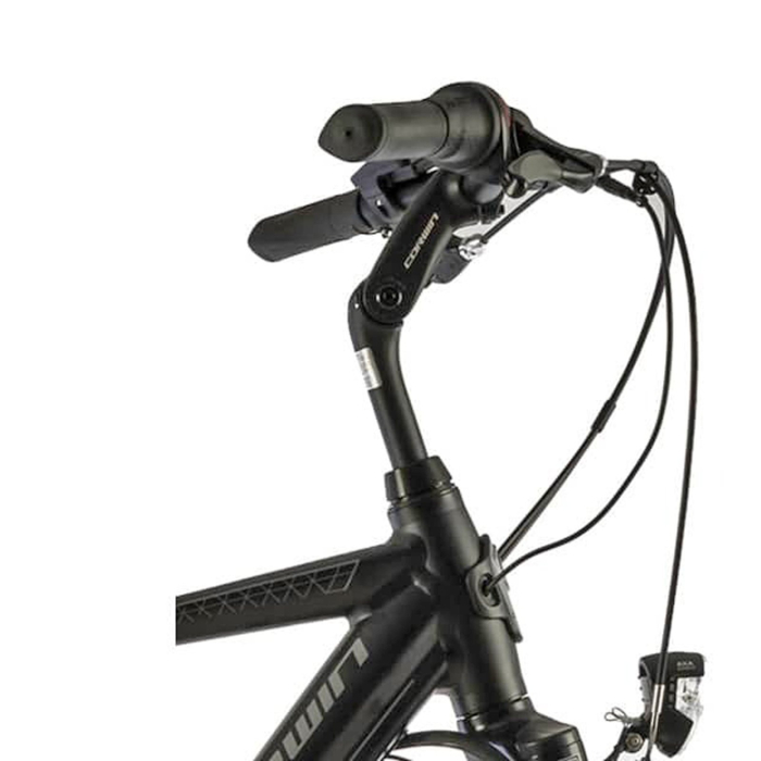 Bicicleta electrica City 28" CORWIN 28321, cadru aluminiu 21", frane V-Brake, 7 viteze, negru mat [2]