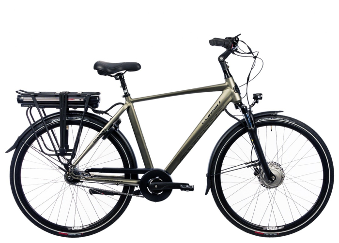 Bicicleta electrica City 28" CORWIN 28327, cadru aluminiu, frane hidraulice, 7 viteze [1]