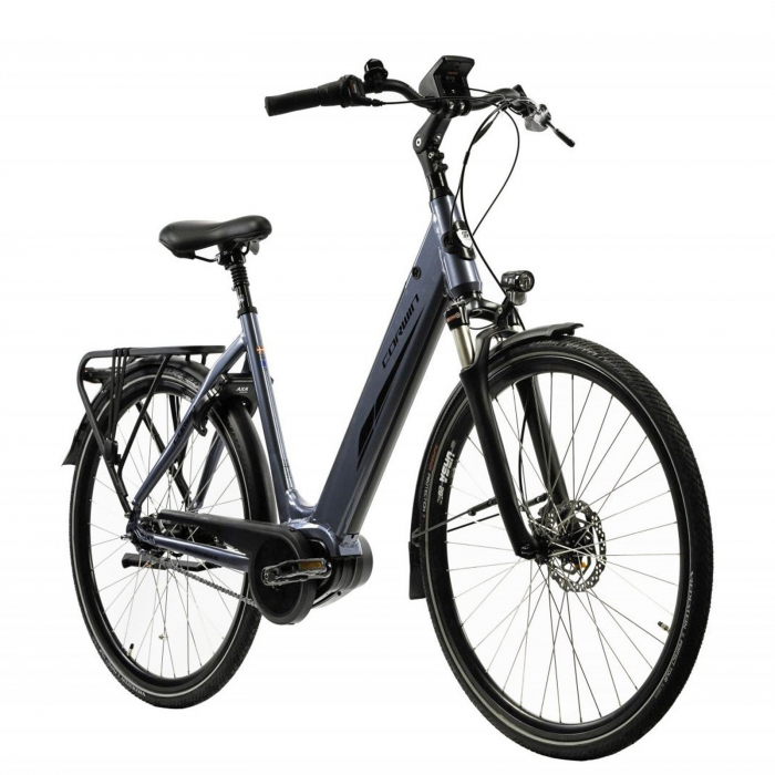 Bicicleta electrica City 28" CORWIN 28426, cadru aluminiu, manete revoshift, frane hidraulice, 7 viteze [2]