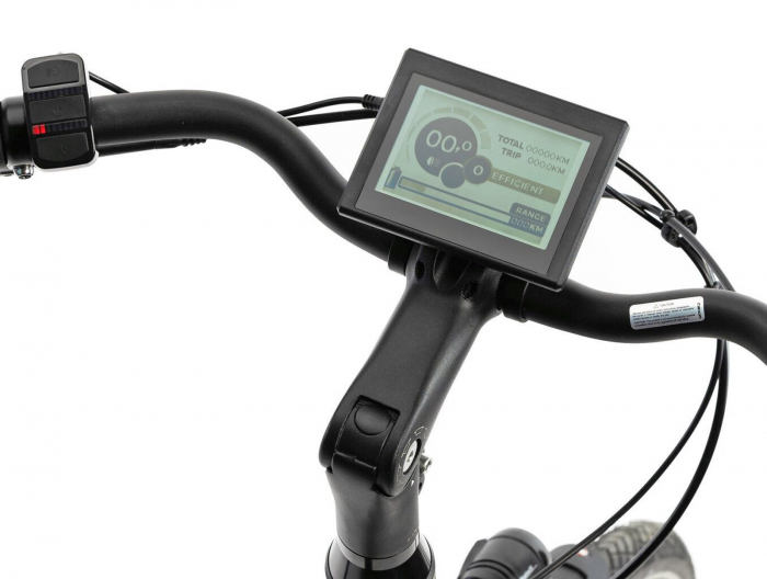 Bicicleta electrica City 28" DEVRON 28120 VCN7, cadru aluminiu 19", frane V-Brake/torpedo, 7 viteze in butuc, alb [4]