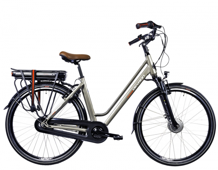 Bicicleta electrica City 28" DEVRON 28122, cadru aluminiu, frane V-Brake/torpedo, 7 viteze [1]
