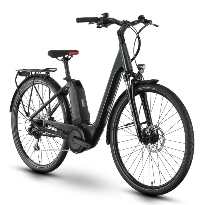 Bicicleta electrica City 28" RAYMON CityRay E 1.0 SE, cadru aluminiu , manete secventiale, frane hidraulice, 8 viteze, antracit [1]