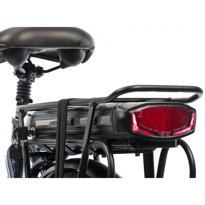 Bicicleta electrica City 26" CORWIN 26326, cadru aluminiu 18", frane hidraulice, 7 viteze, gri [5]