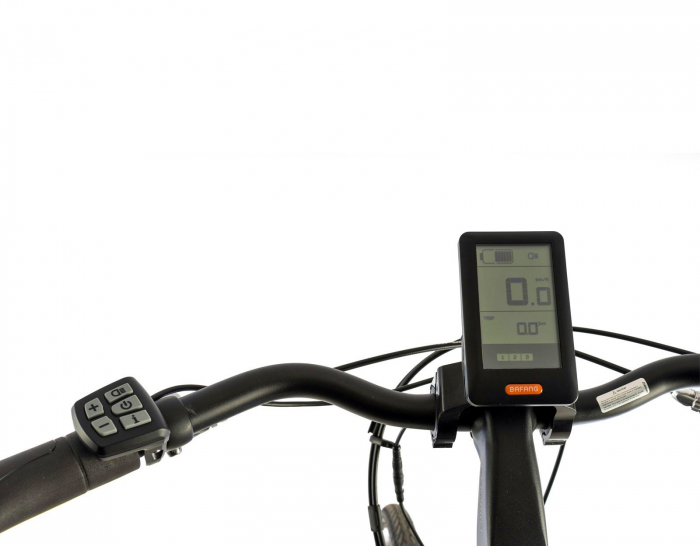 Bicicleta electrica City 28" CORWIN 28328, cadru aluminiu 19.5", frane V-Brake, 7 viteze, negru [3]