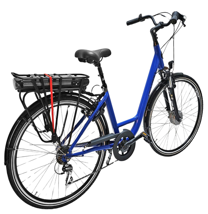 Bicicleta electrica oras 28" DEVRON 28220, cadru aluminiu, manete revoshift, frane V-Brake, 7 viteze, albastru [3]