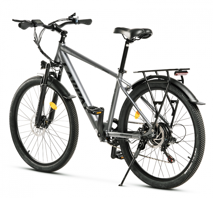 Bicicleta electrica City 26" CARPAT Almighty C26518E, cadru aluminiu, manete index, frane disc, 7 viteze [3]