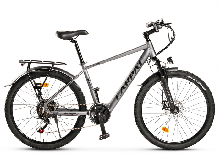 Bicicleta electrica City 26" CARPAT Almighty C26518E, cadru aluminiu, manete index, frane disc, 7 viteze [2]