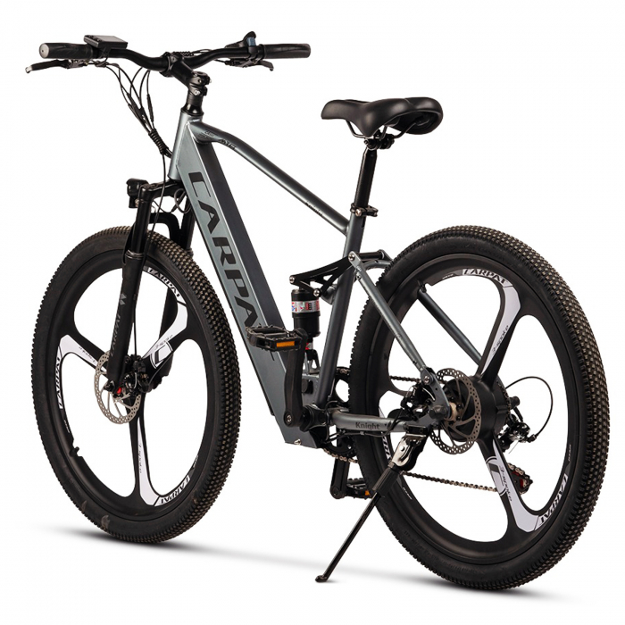 Bicicleta electrica MTB-FS 26" CARPAT Knight C26519E, jante magneziu, cadru aluminiu 17", manete index, frane disc, 7 viteze [3]