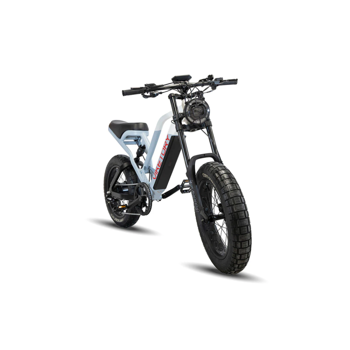 Bicicleta electrica Fat-Bike Viketory 20 Albastru/Alb [5]