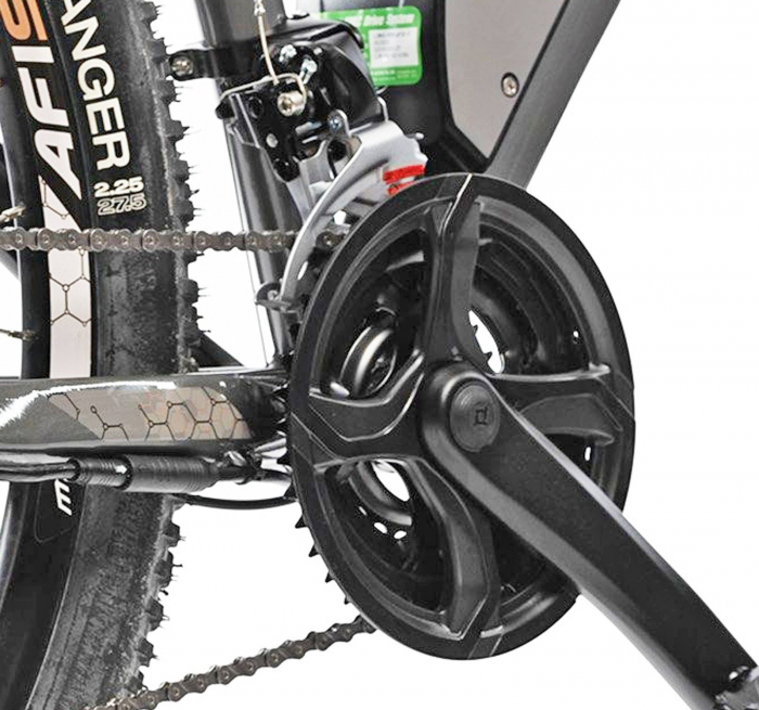 Bicicleta electrica MTB-HT 27.5" AFISPORT M1.7, cadru aluminiu, manete secventiale, frane hidraulice, 27 viteze [7]