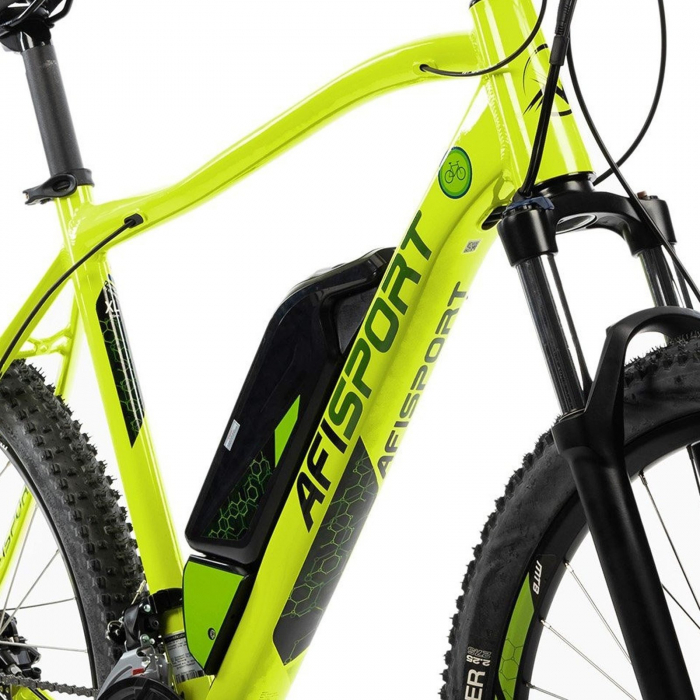 Bicicleta electrica MTB-HT 27.5" AFISPORT M1.7, cadru aluminiu, manete secventiale, frane hidraulice, 27 viteze [11]