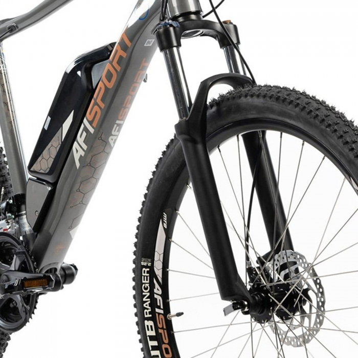 Bicicleta electrica MTB-HT 27.5" AFISPORT M1.7, cadru aluminiu, manete secventiale, frane hidraulice, 27 viteze [3]