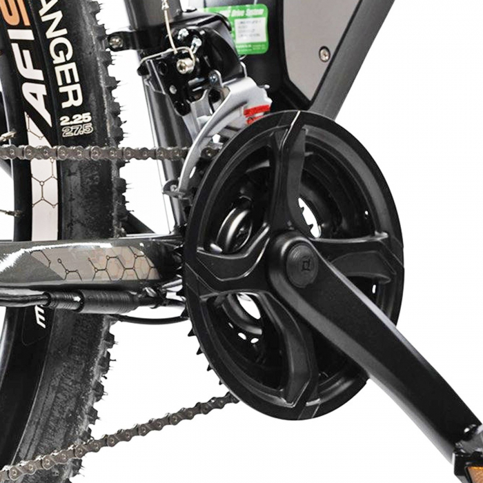 Bicicleta electrica MTB-HT 27.5" AFISPORT M1.7, cadru aluminiu, manete secventiale, frane hidraulice, 27 viteze [7]
