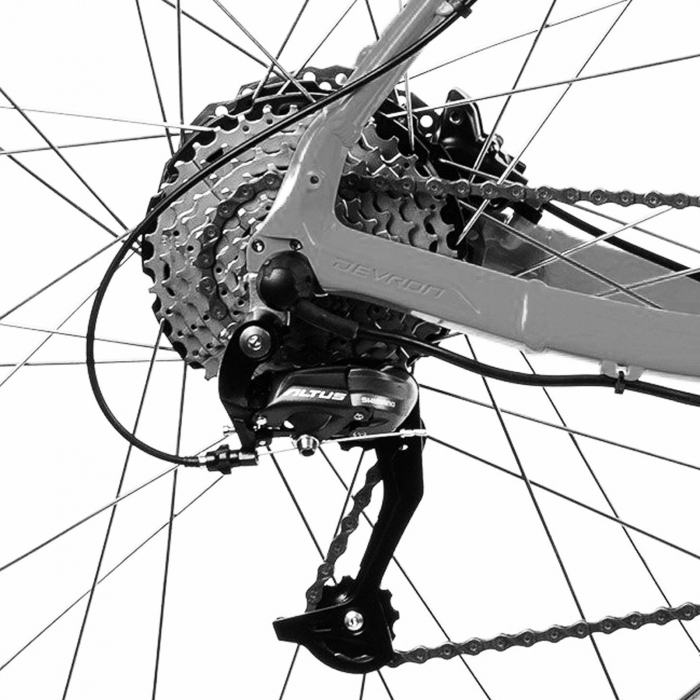 Bicicleta electrica MTB-HT 27.5" AFISPORT M1.7, cadru aluminiu, manete secventiale, frane hidraulice, 27 viteze [8]