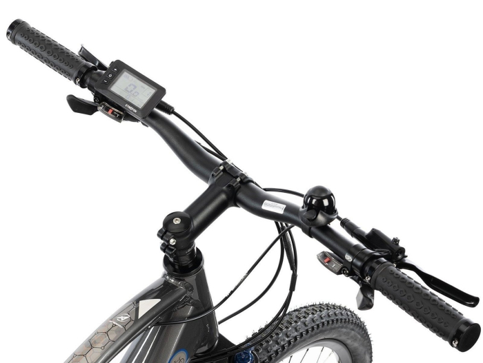 Bicicleta electrica MTB-HT 27.5" DEVRON Riddle M1.7, cadru aluminiu 19", manete secventiale, frane hidraulice, 18 viteze, gri [6]