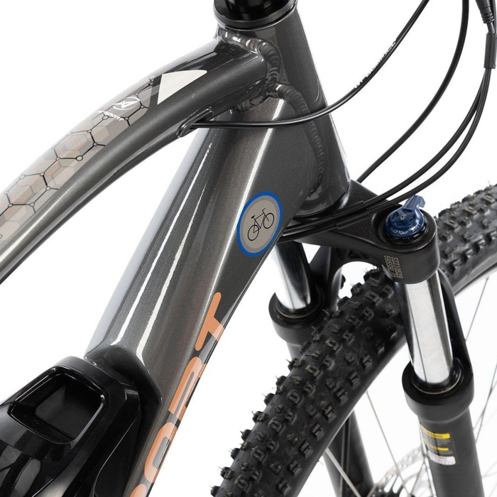 Bicicleta electrica MTB-HT 27.5" DEVRON Riddle M1.7, cadru aluminiu 19", manete secventiale, frane hidraulice, 18 viteze, gri [4]