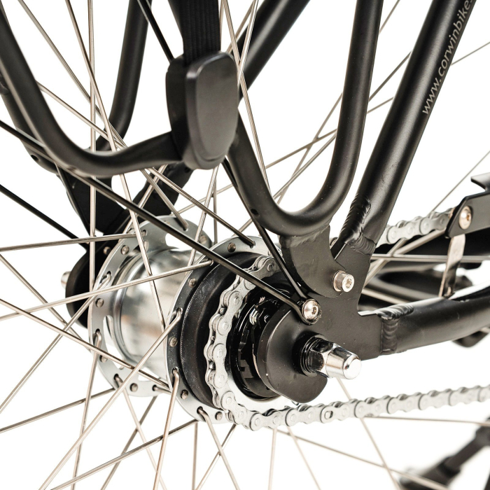 Bicicleta electrica oras 28" CORWIN 28324, cadru aluminiu, manete revoshift, frane V-Brake, 7 viteze [11]