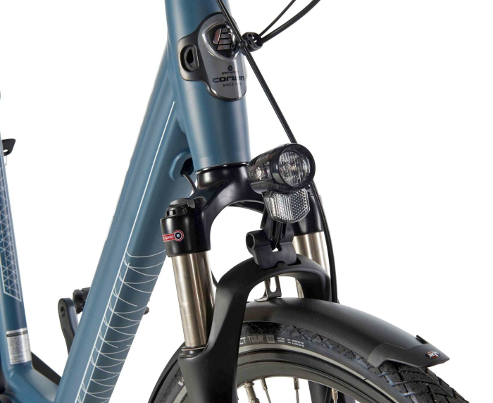 Bicicleta electrica oras CORWIN Elite Steps 28428, cadru aluminiu 21", frane hidraulice, 8 viteze, gri [7]