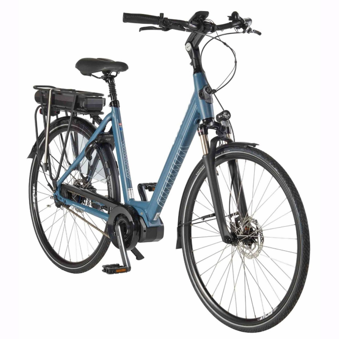 Bicicleta electrica oras CORWIN Elite Steps 28428, cadru aluminiu 21", frane hidraulice, 8 viteze, gri [2]