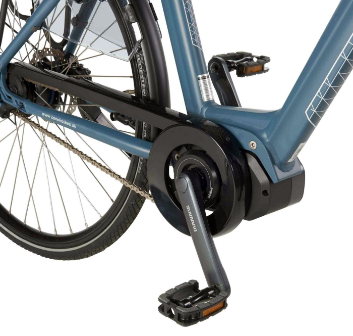 Bicicleta electrica oras CORWIN Elite Steps 28428, cadru aluminiu 21", frane hidraulice, 8 viteze, gri [5]