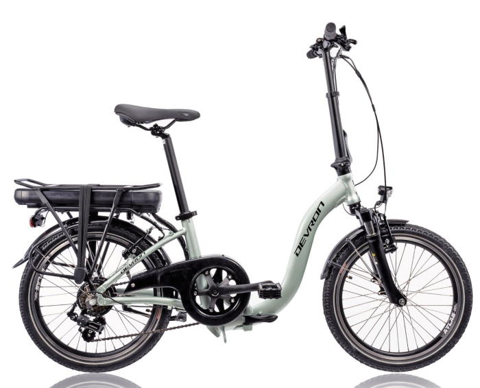Bicicleta electrica pliabila 20" DEVRON 20122, cadru aluminiu, manete secventiale, frane V-Brake, 7 viteze [1]