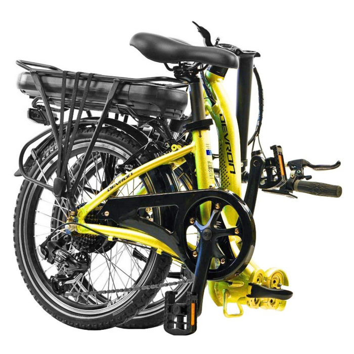 Bicicleta electrica pliabila 20" DEVRON 20122, cadru aluminiu, manete secventiale, frane V-Brake, 7 viteze [18]
