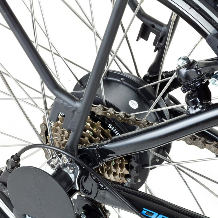 Bicicleta electrica pliabila 20" DEVRON 20122, cadru aluminiu, manete secventiale, frane V-Brake, 7 viteze [8]