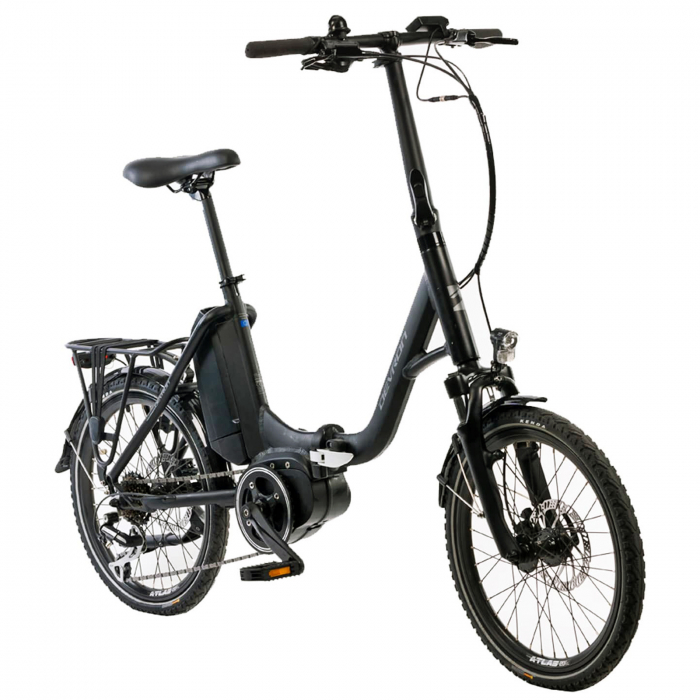 Bicicleta electrica pliabila 20" DEVRON 20126, cadru aluminiu, manete secventiale, frane hidraulice, 7 viteze [2]