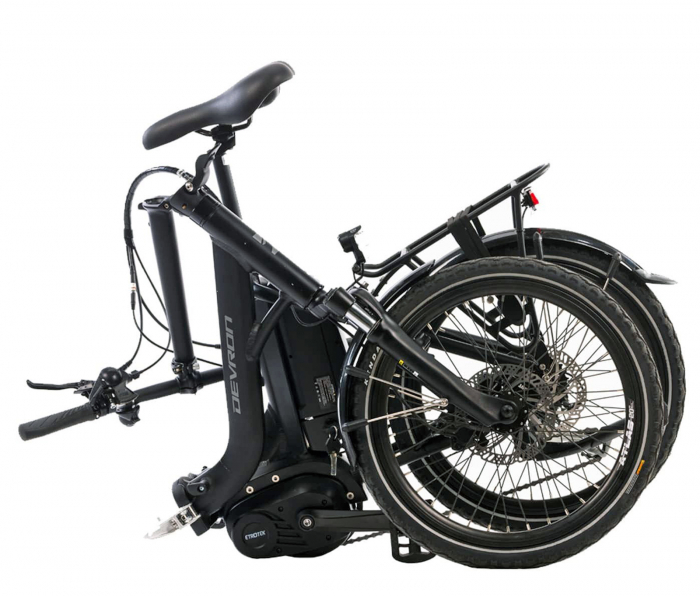 Bicicleta electrica pliabila 20" DEVRON 20126, cadru aluminiu, manete secventiale, frane hidraulice, 7 viteze [6]