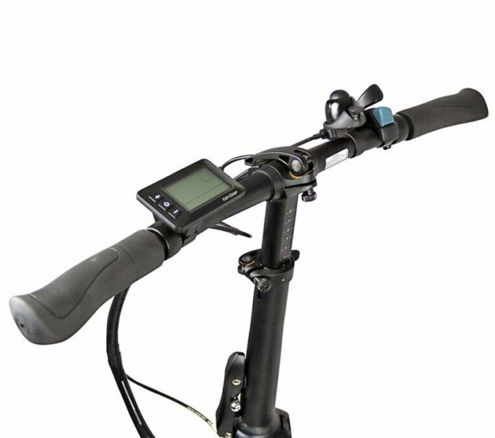 Bicicleta electrica pliabila 20" BLAUPUNKT Carl 300, cadru aluminiu, manete index, frane V-Brake, 7 viteze, negru [3]