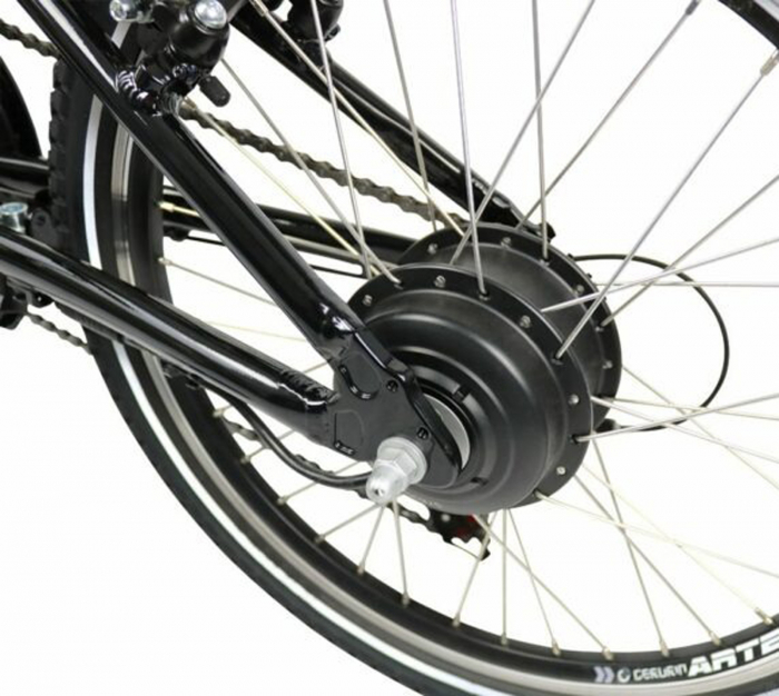 Bicicleta electrica pliabila 20" BLAUPUNKT Carl 300, cadru aluminiu, manete index, frane V-Brake, 7 viteze, negru [7]