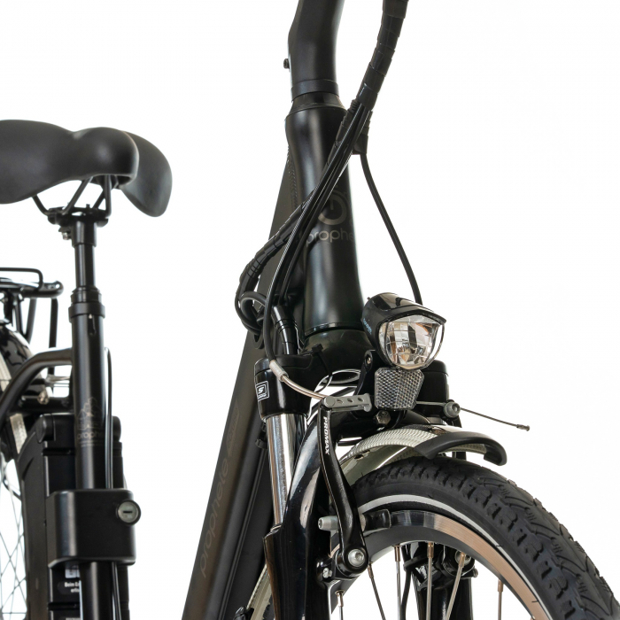 Bicicleta electrica oras 28" PROPHETE Geniesser Elektro-Fahrad 54889, cadru aluminiu 19",  frane V-Brake hidraulice, 7 viteze, negru [5]
