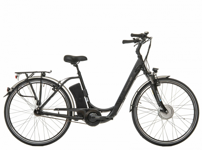 Bicicleta electrica oras 28" PROPHETE Geniesser Elektro-Fahrad 54889, cadru aluminiu 19",  frane V-Brake hidraulice, 7 viteze, negru [2]