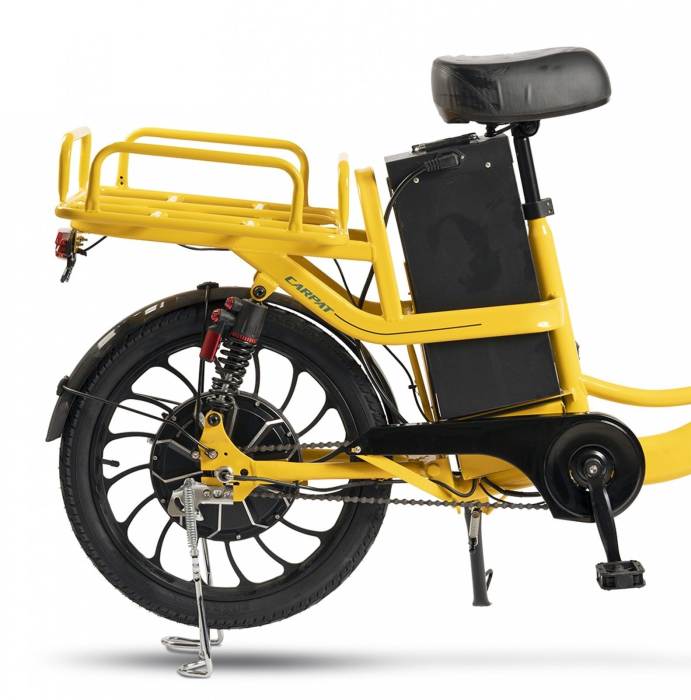 Bicicleta electrica tip scooter 20" CARPAT E-Delivery 20314E, cadru otel 16", frane tambur/disc, autonomie 60-80 km [14]