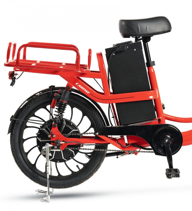 Bicicleta electrica tip scooter 20" CARPAT E-Delivery 20314E, cadru otel 16", frane tambur/disc, autonomie 60-80 km [14]