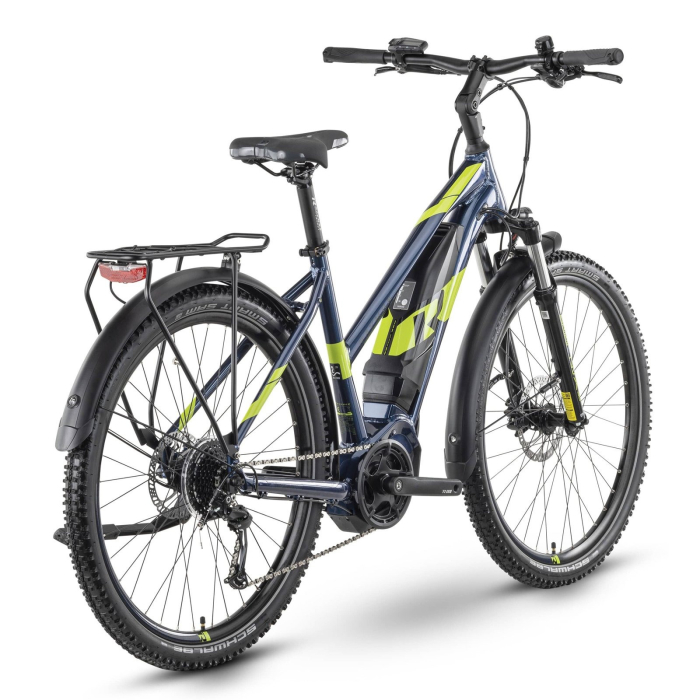 Bicicleta electrica trekking 27.5" RAYMON CrossRay E 3.0 Lady T350, cadru aluminiu, manete secventiale, frane hidraulice, 9 viteze [3]