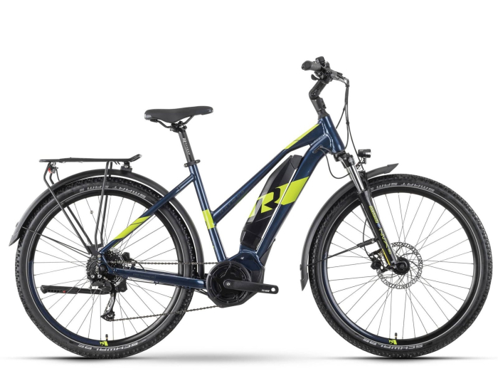 Bicicleta electrica trekking 27.5" RAYMON CrossRay E 3.0 Lady T350, cadru aluminiu, manete secventiale, frane hidraulice, 9 viteze [2]