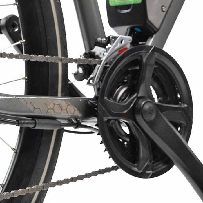 Bicicleta electrica Urban 28" AFISPORT C1.7, cadru aluminiu, manete secventiale, frane hidraulice, 24 viteze [7]