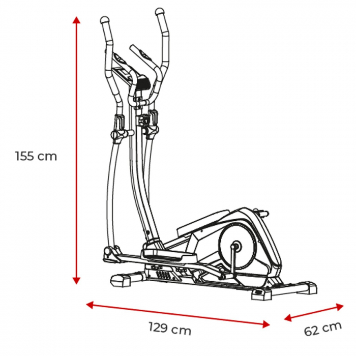 Bicicleta eliptica cu pas reglabil SPOKEY Alear [15]