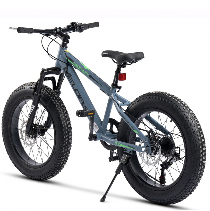Bicicleta Fat Bike 20" VELORS Hercules, cadru otel 13.5", manete RevoShift, frane disc, 7 viteze [3]
