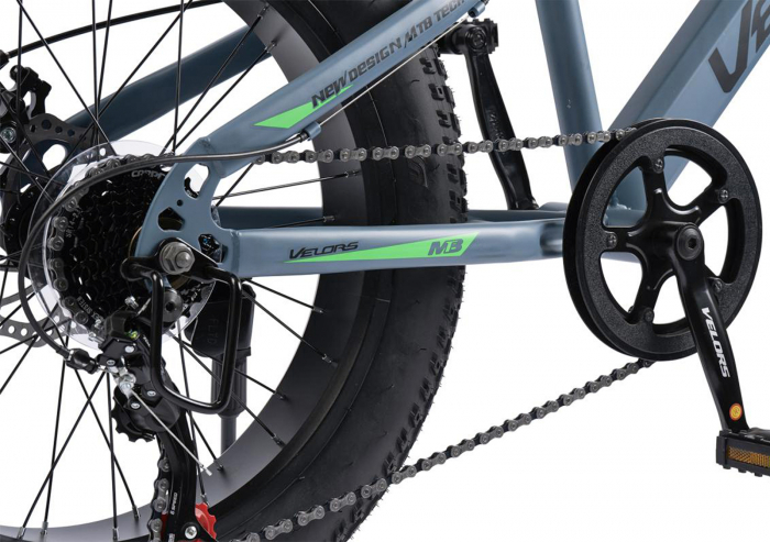 Bicicleta Fat Bike 20" VELORS Hercules, cadru otel 13.5", manete RevoShift, frane disc, 7 viteze [8]