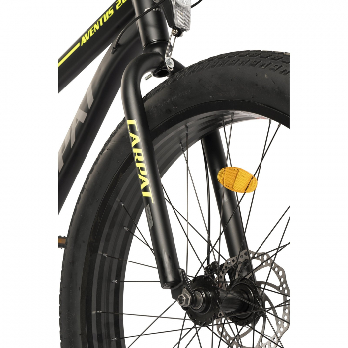 Bicicleta Fat Bike 26" CARPAT Aventus 2.6, cadru otel, manete RevoShift, frane disc, 7 viteze [4]