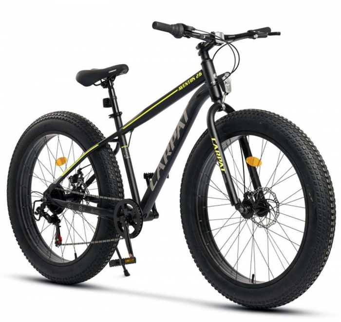 Bicicleta Fat Bike 26" CARPAT Aventus 2.6, cadru otel, manete RevoShift, frane disc, 7 viteze [1]