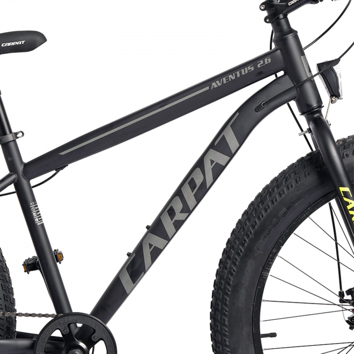 Bicicleta Fat Bike 26" CARPAT Aventus 2.6, cadru otel, manete RevoShift, frane disc, 7 viteze [10]