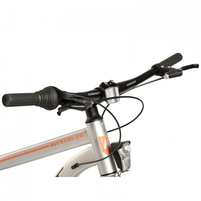 Bicicleta Fat Bike 26" CARPAT Aventus 2.6, cadru otel, manete RevoShift, frane disc, 7 viteze [5]