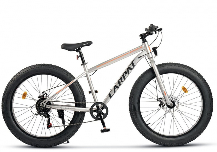 Bicicleta Fat Bike 26" CARPAT Aventus 2.6, cadru otel, manete RevoShift, frane disc, 7 viteze [2]
